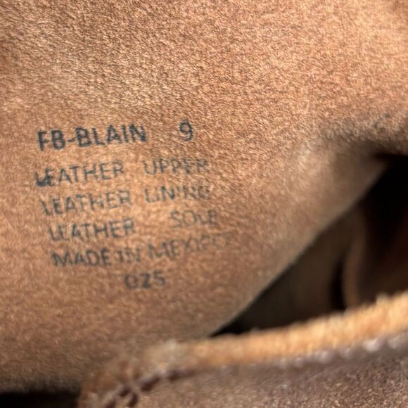 Freebird BLAIN over the knee boots block heel leather brown western size 9 boho - Picture 4 of 8